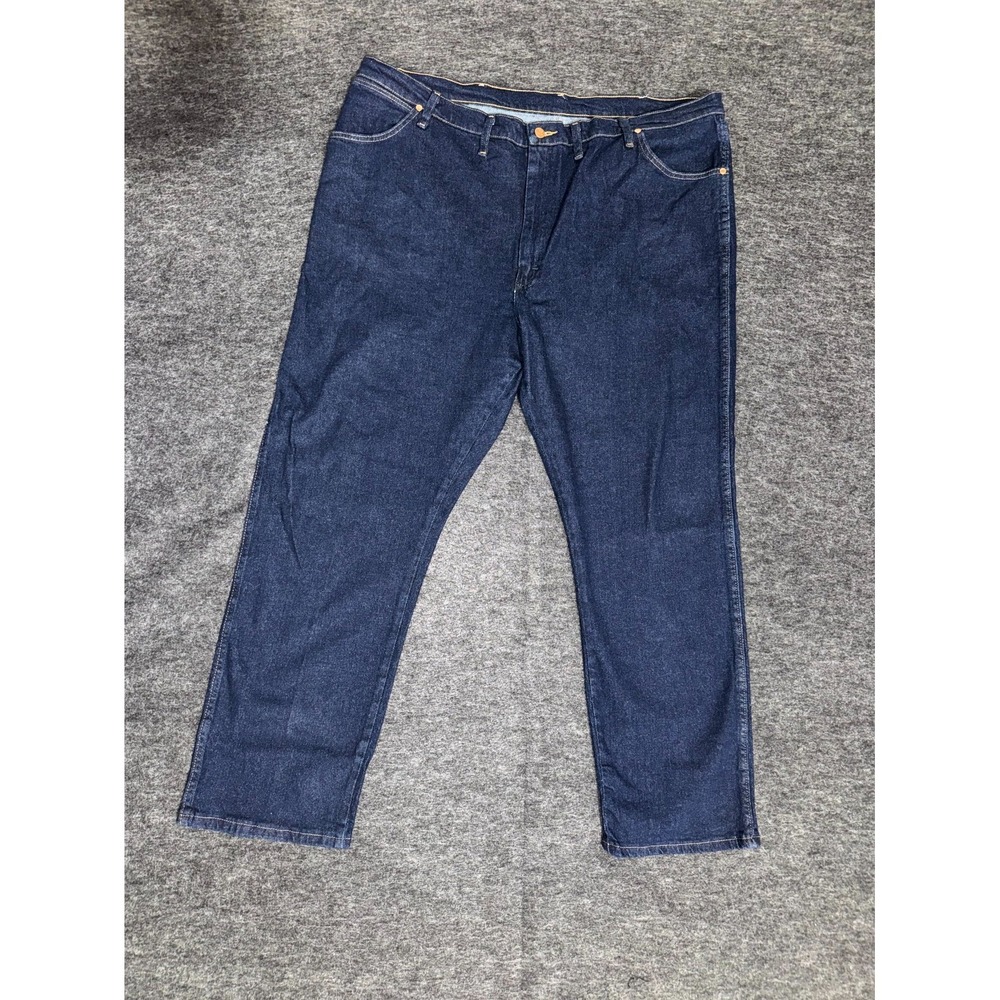 Wrangler Jeans Mens 46x32‎ Blue Denim Preppy Straight Leg Outdoor Everyday Wear